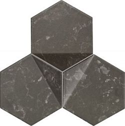 Tubadzin Scoria Black Черная Матовая Мозаика 16,5х19,2 см