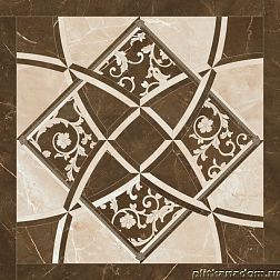 Versace Emote Crema-Marrone Intarsio Декор 78x78 см