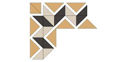 Top Cer Inver Jeddah Corner Микс Матовый Угол 10,7x10,7 см