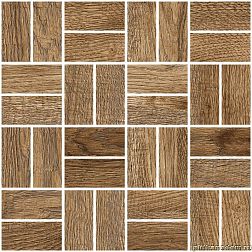 Grasaro Italian Wood GT-252-SR-m12 Dark Brown Мозаика 24,5х24,5 см