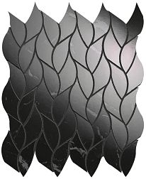 Fap Ceramiche Roma Gold Nero Elegante Leaves Черная Полированная Мозаика 25,9х30,9см