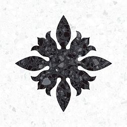 Vives Niza Andria-R Carbon Черно-белый Матовый Декор 20x20 см