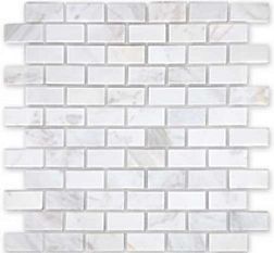 Caramelle Pietrine 7 мм Dolomiti Bianco Pol Мозаика 29,8х29,8х0,7 (2,3х4,8) см