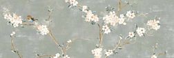 Ragno Mixed RA1N Verde Decoro Fiori di Pesco A Rett Керамогранит 40x120 см