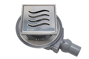 Трап водосток Pestan Confluo Standard Tide 4 Mask 150*150 нержавеющая сталь с рамкой 13000081