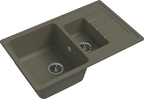 Мойка кухонная Ewigstein Elegant 60KF 1,5-чаши + крыло 782*480мм темно-бежевый