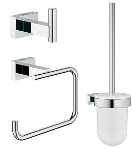 Grohe Essentials Cube 40757001 Набор аксессуаров 3 предмета хром