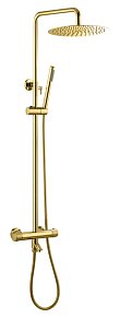 Boheme Uno Стойка для душа c термостатом Gold