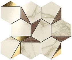 Atlas Concorde Marvel Edge Gold Hex Brown-Calacatta 25,1x29 см