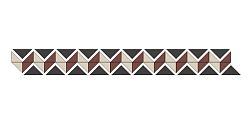 Top Cer Estoril Yellow Border Микс Матовый Бордюр 5,3x41,3 см