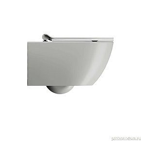 GSI PURA унитаз подвесной PURA безободковый с водоворотной системой смыва Swirlflush фаянсовый серый матовый (881517)