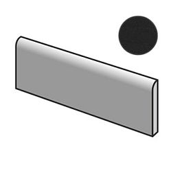 Equipe Country 21678 Bullnose Anthracite Matt Бордюр 6,5x20 см