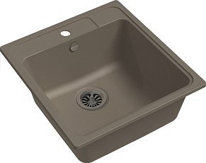 Мойка кухонная Ewigstein Elegant 50 1-чаша 518*478 мм темно-бежевый
