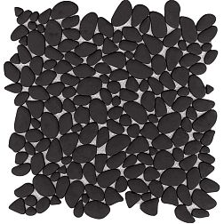 L Antic Colonial Boulder Mosaics Black Мозаика 30,5х30,5 см