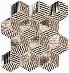 Fap Ceramiche Lumina Glam Taupe Cube Mosaico Мозаика 22,5x26 см