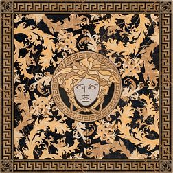 Versace Marble 240423 Rosone Levigato Nero S Laurent Панно 117,2х117,2 см