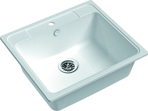 Мойка кухонная Ewigstein Elegant 60 1-чаша 570*510мм иней