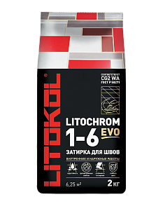 Затирка LITOCHROM 1-6 EVO LE.130 серый 2 кг33