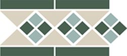 Top Cer Octagon New Border Lisbon with 1 strip (Tr.16, Dots 13+18, Strips 18) Бордюр 28х15 см