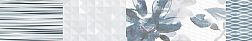 Polcolorit Cristal LN-Cristal Blue Wave Бордюр 11,8х74,4 см
