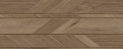 Porcelanosa Gent Arrow 3D Roble Коричневая Матовая Настенная плитка 59,6x150 см