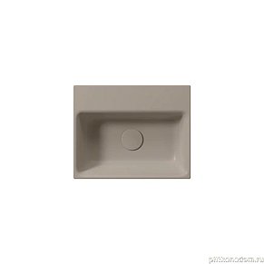 GSI NUBES Раковина 40x32 без перелива серый беж матовый (9684105)