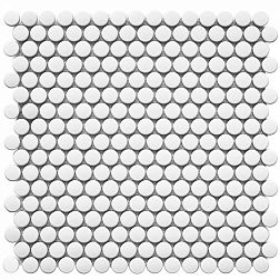 Starmosaic Homework Penny Round White Matt Мозаика 30,9х31,5