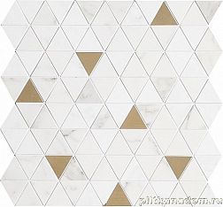 Allmarble Wall Statuario Mosaico Tria Satin M8GZ Мозаика 400x430 см