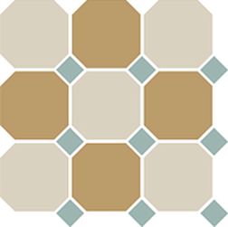 Top Cer Octagon New 4416+03 OCT13-B White 16 Yellow 03 Octagon-Turquoise 13 Dots Керамогранит 30x30 см