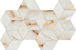Atlas Concorde Marvel Diva Ice Crystal Hex Lapp. Бежевая Мозаика 23,3х40,3 см