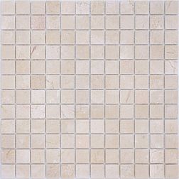 Caramelle Pietrine 4мм Crema Marfil Бежевая Полированная Мозаика 29,8х29,8 (2,3х2,3) см