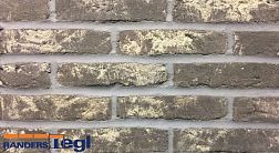 Randers Tegl Rustica Blaugedampft Rokoko Handformziegel RT 515 DNF Серый Матовый Кирпич ручной формовки 22,8х2х5,4 см
