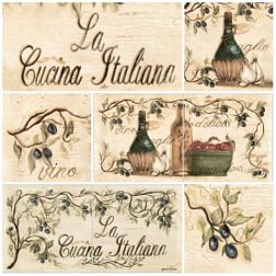 Фотоплитка Italiana Декор (2 шт. 20х10 + 4 шт. 10х10) см
