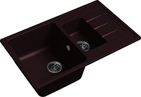 Мойка кухонная Ewigstein Elegant 60KF 1,5-чаши + крыло 782*480мм шоколад