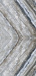 Flavour Granito Monaco Dark Glossy Серый Полированный Керамогранит 60x120 см