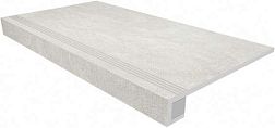 Ametis Spectrum SR00 Milky White Белая Неполированная + Подступенок (14,5x120) Ступень 33х120 см