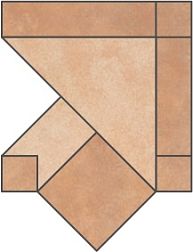 Jet Mosaic Tortuga TAN2 Мозаика Бордюр 16x16 см