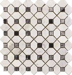 Primacolore Marmo MN152PLA Мозаика 0,6х0,6+2,9х4,5 30х30 см