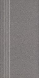 Paradyz Bazo Nero Nacinana Sol - Pieprz Mat Черная Матовая Ступень простая 29,8x59,8 см