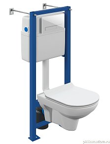 Cersanit 64276 Комплект CITY CO DPL EO slim + VECTOR + BLICK белый