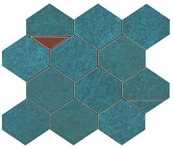 Atlas Concorde Blaze Verdigris Mosaico Nest (9BNV) Глазурованная керамическая плитка 25,8х29,4 см