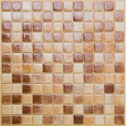 MVAPrintMosaic Мозаика стеклянная с напылением 25ST-S-018 Коричневый + Бежевый 31,5х31,5 см