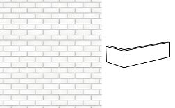 King Klinker Dream House Just White (29) NF10 Угловая плитка (12х25)х6,5 см