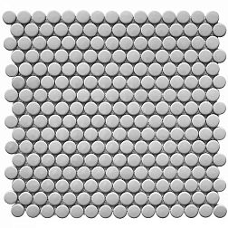 Starmosaic Homework Penny Round Grey Glossy Мозаика 30,9х31,5