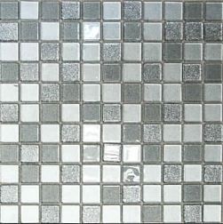 Bonaparte Мозаика стеклянная Shine Silver 4 мм 30х30