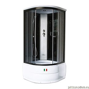 Maroni Bergamo Se WD-003T Душевая кабина, стекло тонированное 90x90x215