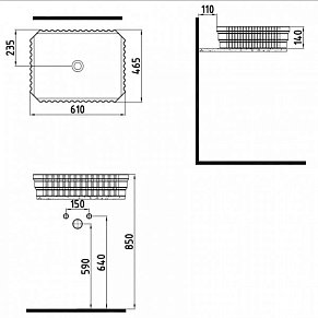 Раковина 61х46,5 см Bien Shine SHLG06101FD0W3000