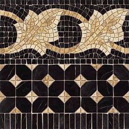 Vives Iliada Cenefa Midas Negro Декор 43,5x43,5 см