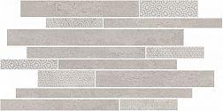 Kerama Marazzi Ламелла SBM009-SG458320 Декор серый светлый мозаичный 25х50,2 см