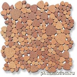 Giaretta Мозаика неглазур. Морские камешки Walnut на бумаге 26,6х26,6 см